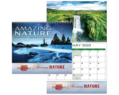 Amazing Nature Spiral Wall Calendar