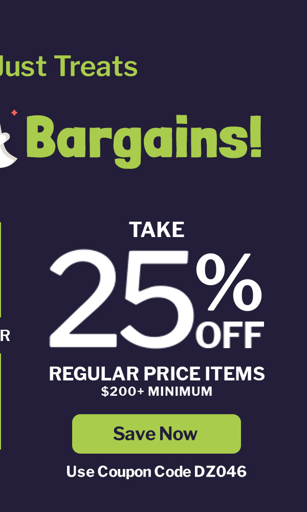 25% off Regular Items