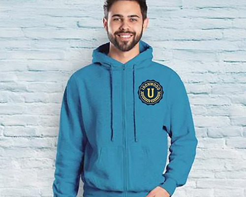 Unisex Fleece Full Zip Hoodie Full Color